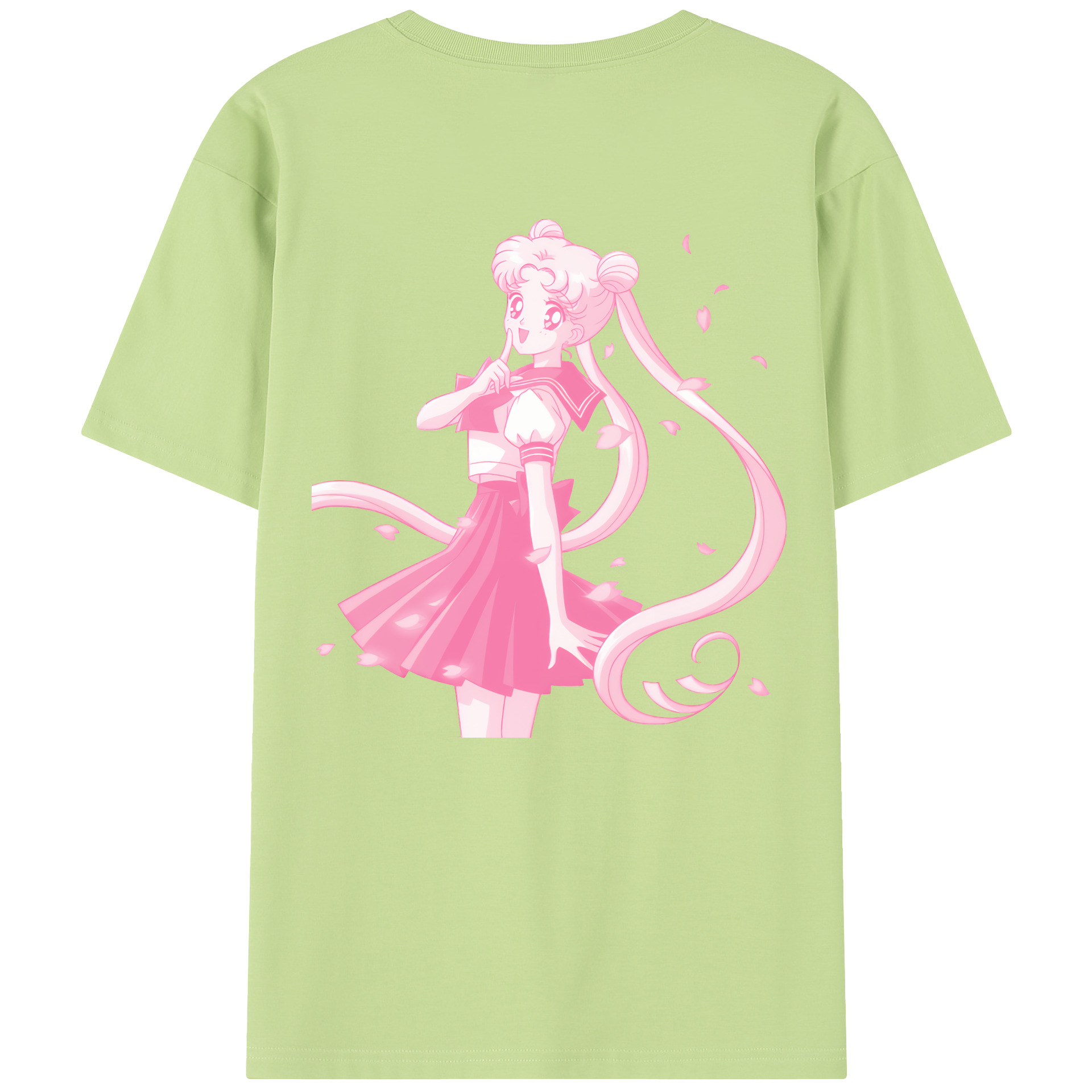 （画像用） 美少女戦士セーラームーン 愛野 美奈子 あいの みなこ Sailor Moon Aino Minako 綿100％半袖Tシャツ（背面プリント）